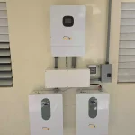 Solar high-frequency phase separation inverter+10 degree lithium iron phosphate battery installation case