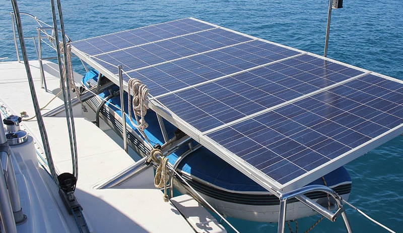 Solar power for ship