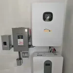 Solar inverter & 5Kwh Lifepo4 battery installation combination