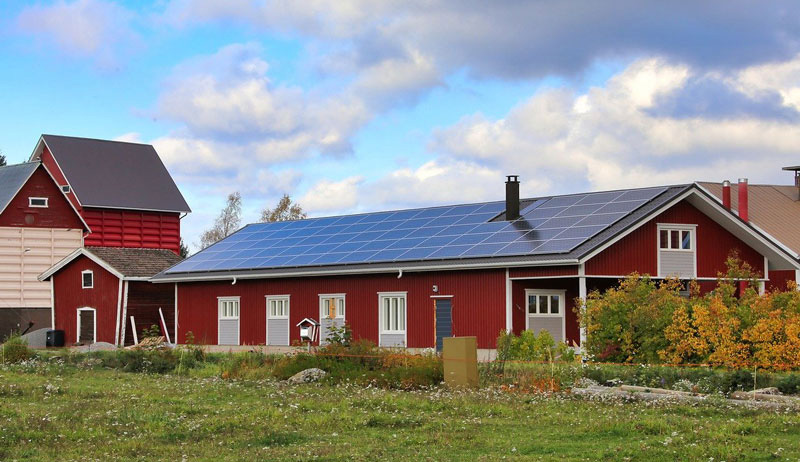 Farm solar power generation system scheme