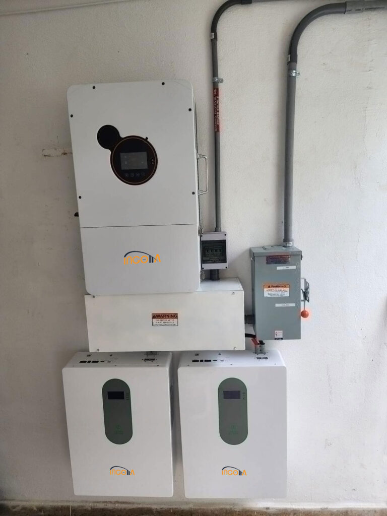 on/off-grid hybrid inverter & 2*5kwh lifepo4 batteries