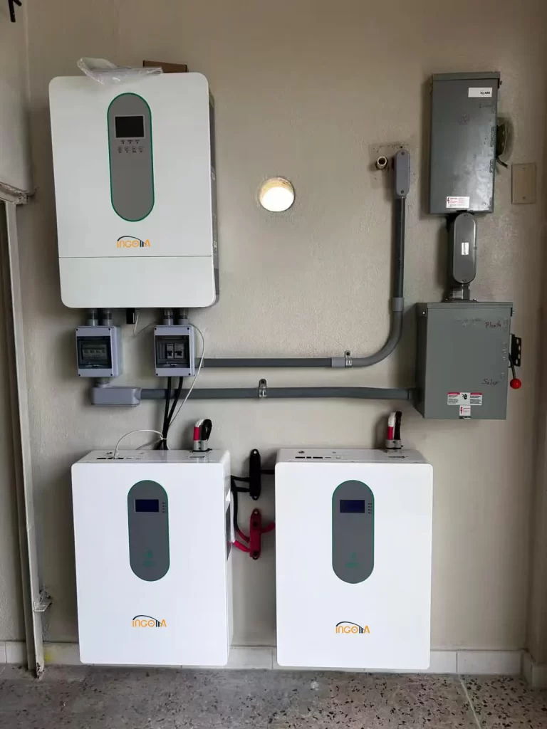 10KWh lifepo4 battery & 10kw split hybrid inverter installation project